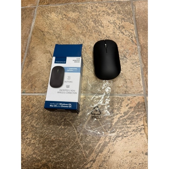 Insignia Other - Insignia Slim Wireless Mouse Black 3-Button 2.4GHz USB NS-PM2SK3B23